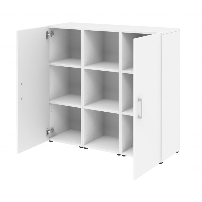 Röhr Bush Sideboard in Weiß mit 2 Türen und einem Regal Tiefpreis