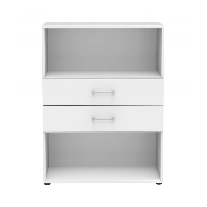 Röhr Bush Regal/TV Sideboard in Weiß mit max. 3 Fächer in Ordnerhöhe Super Sparpreis