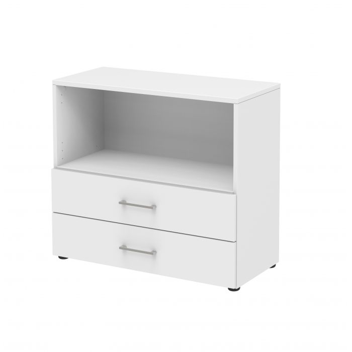 Röhr Bush Regal/Sideboard in Weiß mit Max. 2 Fächer in Ordnerhöhen
