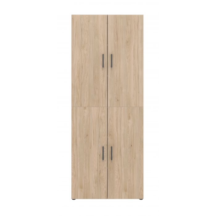 Röhr Bush Schrank in Anthrazit und Hickory Nachbildung mit 4 Türen und 6 Ordnerhöhen Hotsell