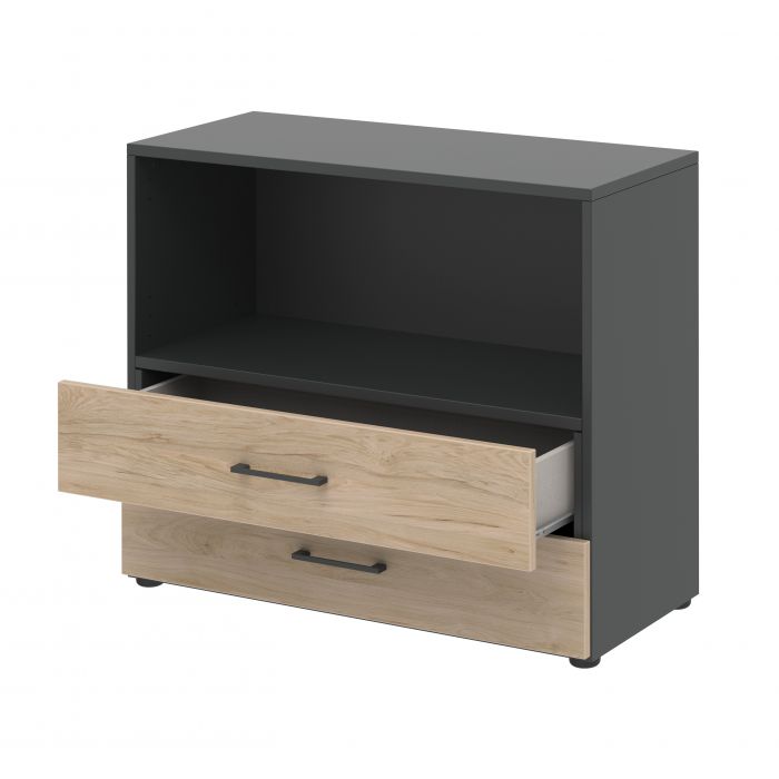 Röhr Bush Regal/Sideboard in Hickory Nachbildung mit max. 2 Fächer in Ordnerhöhen Limitierter Zeitrabatt