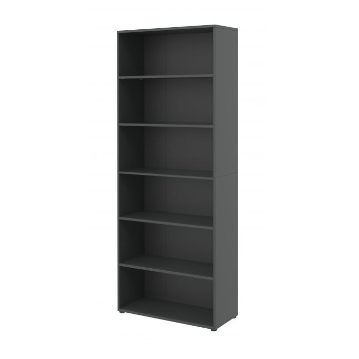 Röhr Bush Regal Anthrazit mit 6 Fächer in Ordnerhöhe Online Outlet
