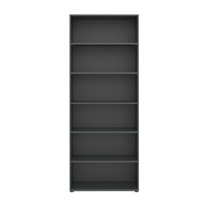 Röhr Bush Regal Anthrazit mit 6 Fächer in Ordnerhöhe Online Outlet