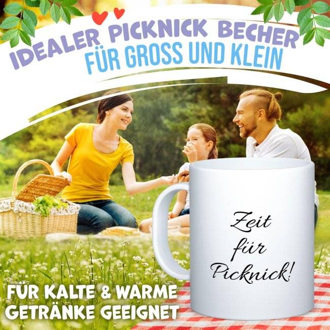 Tassendruck Kunststofftasse mit Wunschtext - Bpa-frei Kauf eins, bekomm eins gratis