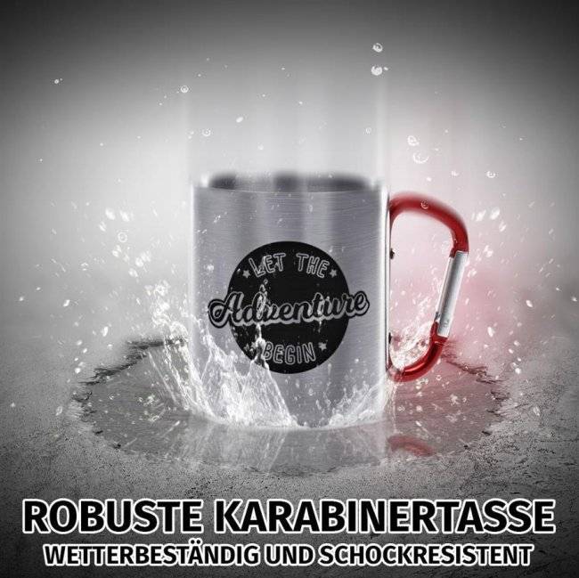 Tassendruck Edelstahl-Thermobecher mit Karabiner Zeitbegrenzte Promotion