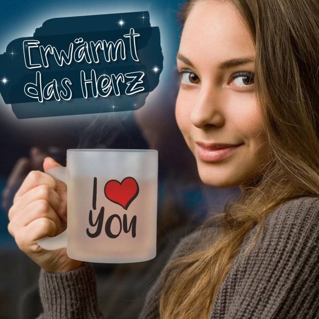 Tassendruck Glastasse satiniert Black Friday Preise