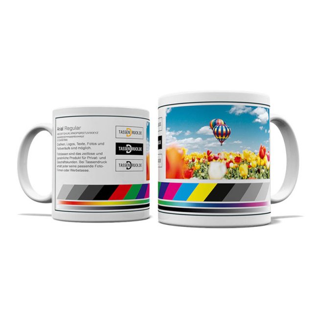 Tassendruck Fototasse PREMIUM weiß Outlet
