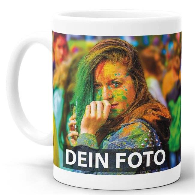 Tassendruck Fototasse PREMIUM MATT weiß