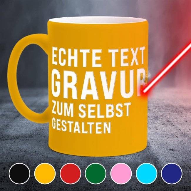 Tassendruck Matte Tassen mit Wunschgravur Meist gekauft