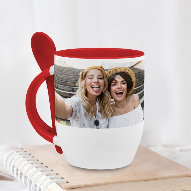 Tassendruck Löffeltasse rot Bestseller