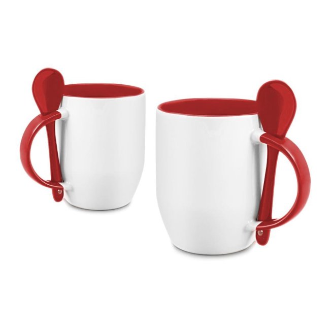 Tassendruck Löffeltasse rot Bestseller
