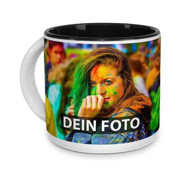 Tassendruck Fototasse POTT innen schwarz