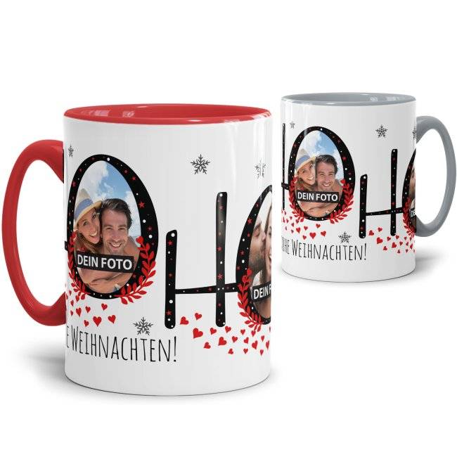 Tassendruck Weihnachtstasse selbst gestalten mit Fotos