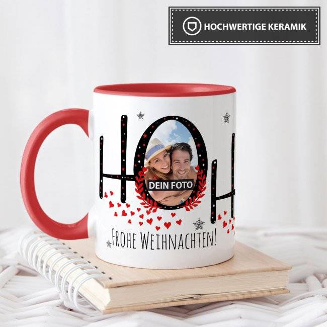 Tassendruck Weihnachtstasse selbst gestalten mit Fotos Black Friday Preise