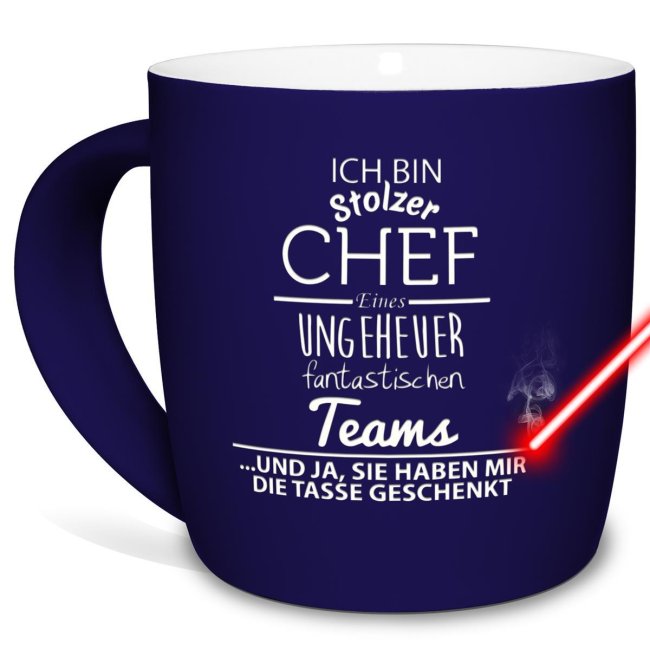 Tassendruck Tassen mit Lasergravur - Chef und Chefin eines fantastischen Teams 50% Rabatt für begrenzte Zeit