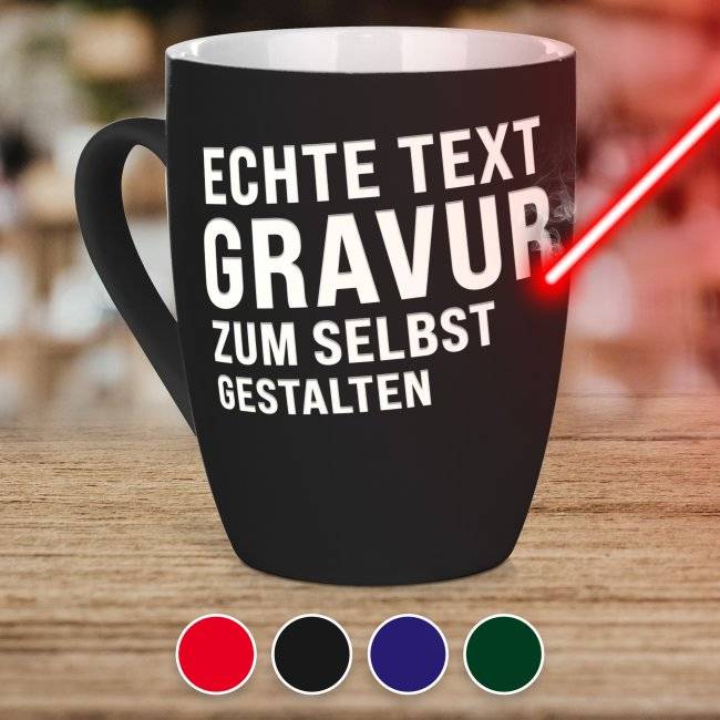 Tassendruck Gummierte, schmale mit Textgravur Hotsell