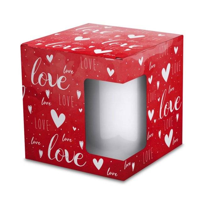 Tassendruck Geschenkverpackung für Tassen - LOVE