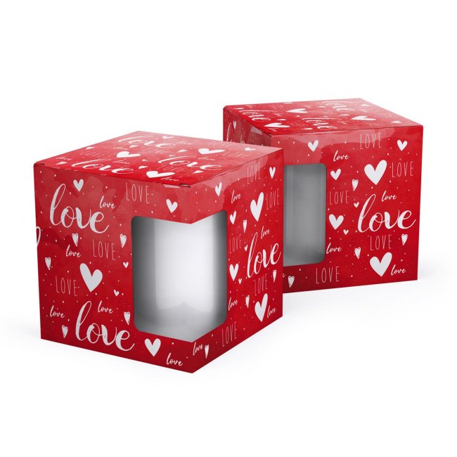 Tassendruck Geschenkverpackung für Tassen - LOVE Neuheiten