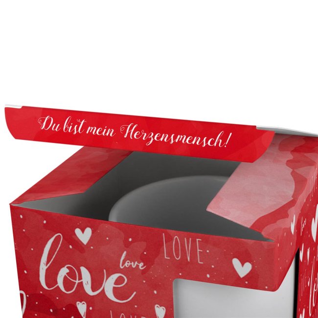 Tassendruck Geschenkverpackung für Tassen - LOVE Neuheiten
