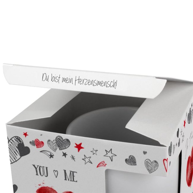 Tassendruck Geschenkverpackung für Tassen - You and me Bestseller