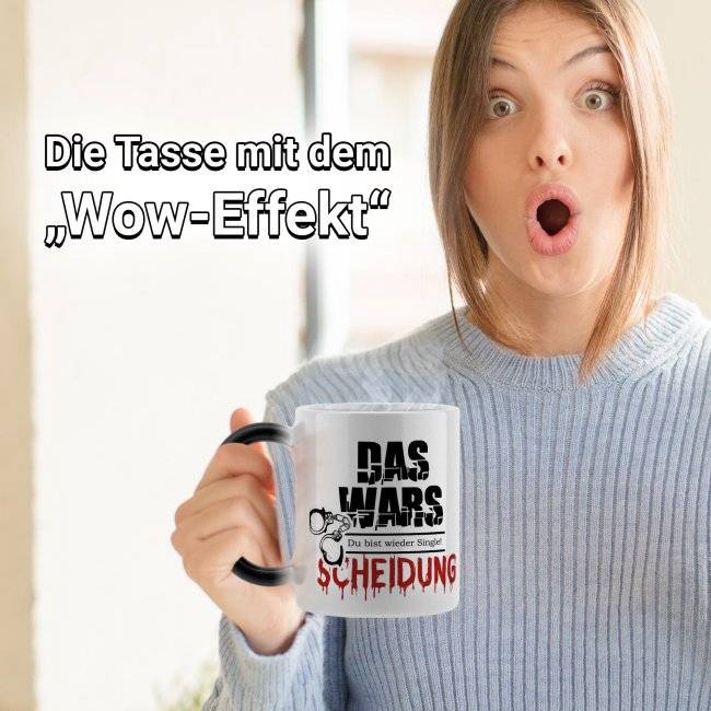 Tassendruck Zaubertasse - Das Wars Scheidung - Magic Mug Weihnachtsangebot