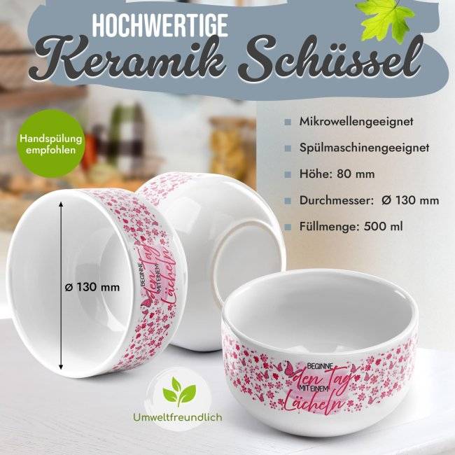 Tassendruck Kinder-Müslischüssel - Beginne den Tag - 500 ml Fabrikladen