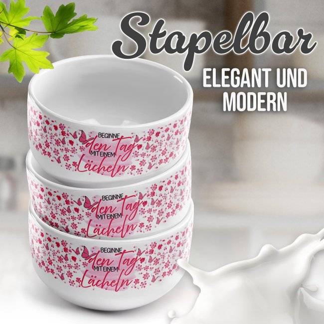 Tassendruck Kinder-Müslischüssel - Beginne den Tag - 500 ml Fabrikladen