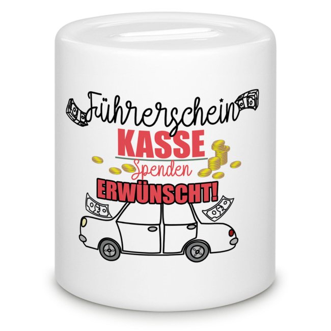 Tassendruck Spardose - Führerschein Kasse - Spenden erwünscht Black Friday