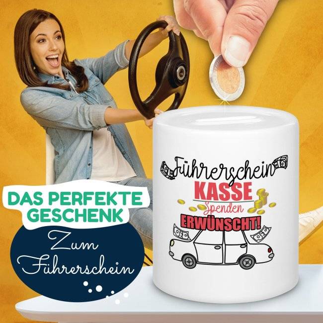 Tassendruck Spardose - Führerschein Kasse - Spenden erwünscht Black Friday