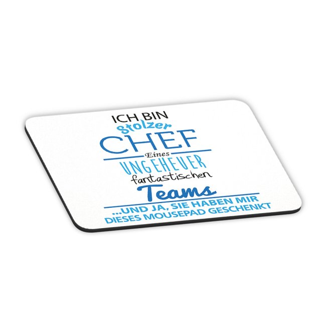 Tassendruck Mousepad - Stolzer Chef