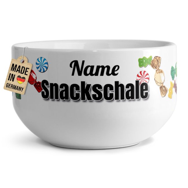 Tassendruck Müslischüssel - Snackschale süß - mit Name - 500 ml Zeitlich begrenztes Angebot