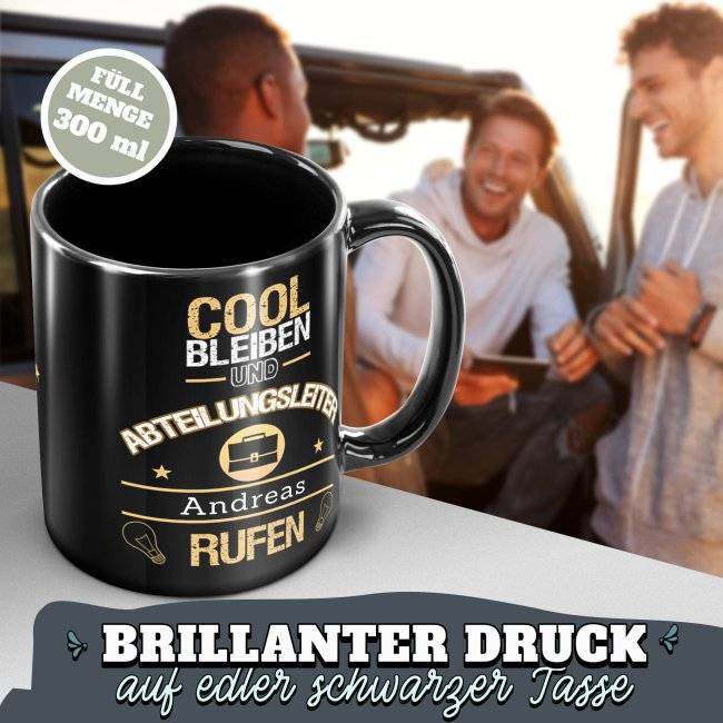 Tassendruck Schwarze - männliche Berufe - mit Name selbst gestalten Tägliche Deals