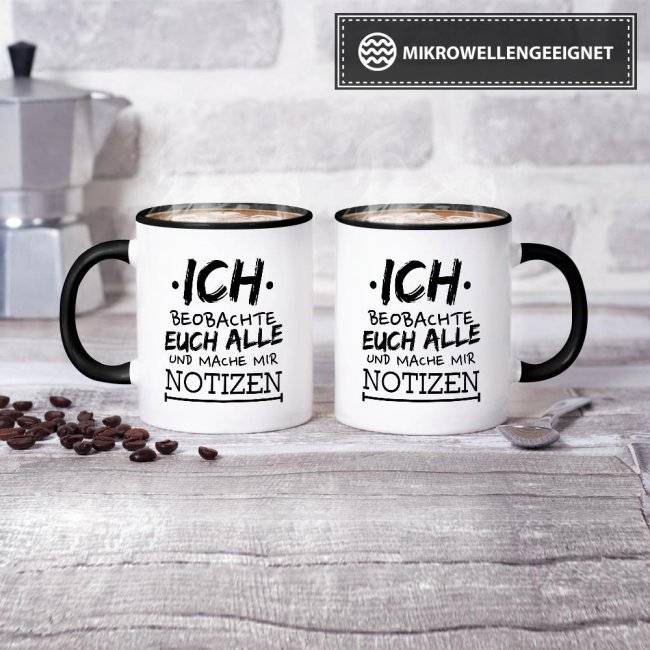 Tassendruck - Ich beobachte euch alle 50% Rabatt für begrenzte Zeit