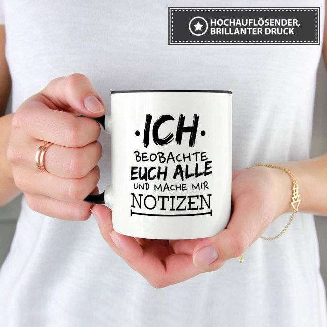 Tassendruck - Ich beobachte euch alle 50% Rabatt für begrenzte Zeit