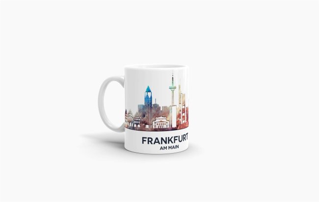 Tassendruck Frankfurt Skyline Tiefpreis