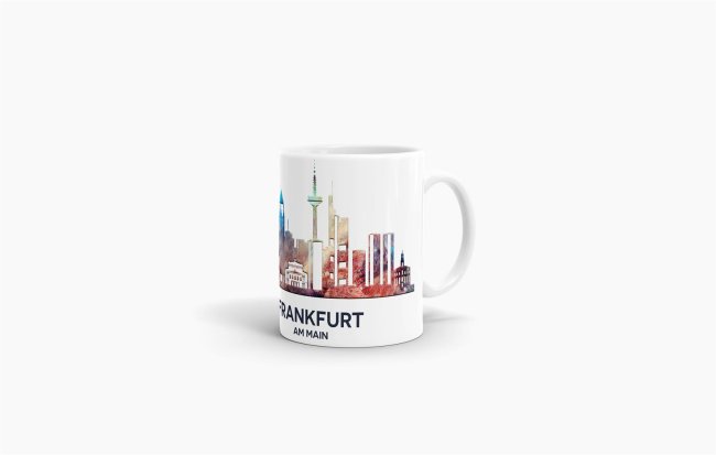 Tassendruck Frankfurt Skyline Tiefpreis