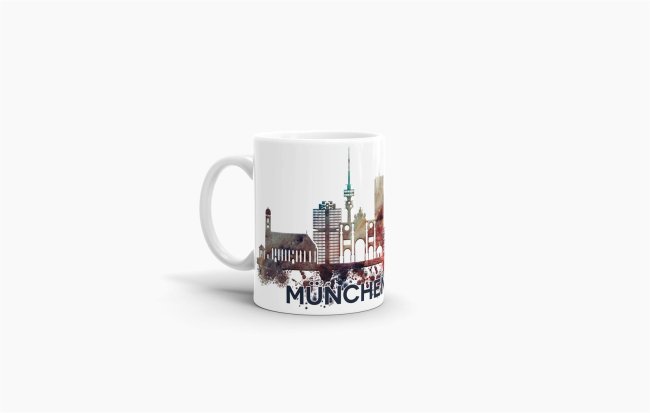 Tassendruck München Skyline Begrenzte Freigabe
