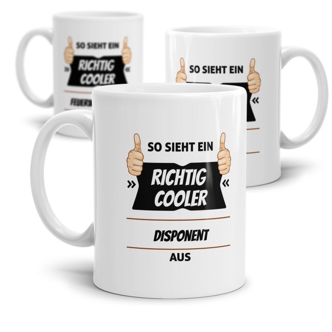 Tassendruck Berufe - So sieht ein richtig cooler -BERUF- aus Sonderangebot der Fabrik