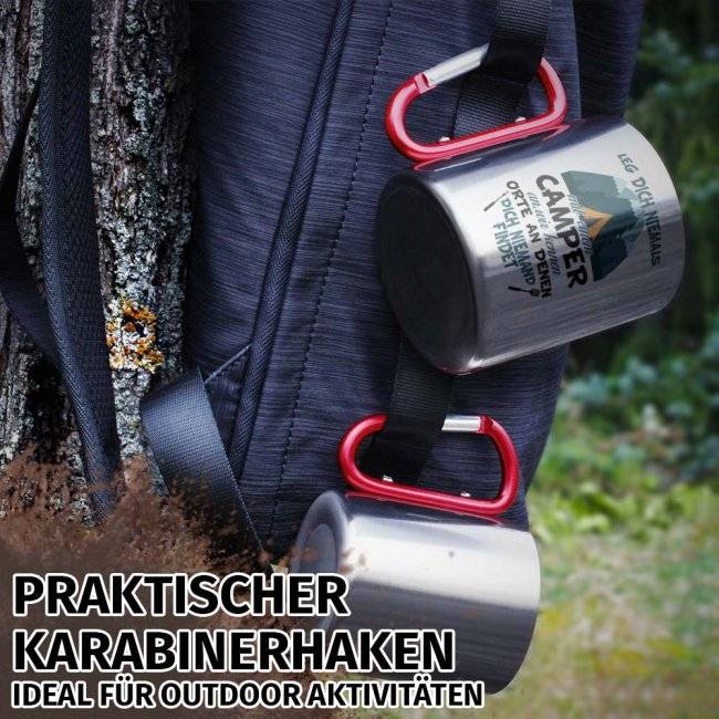 Tassendruck Karabiner - Leg dich niemals mit einem Camper an Begrenzt auf 3 Tage