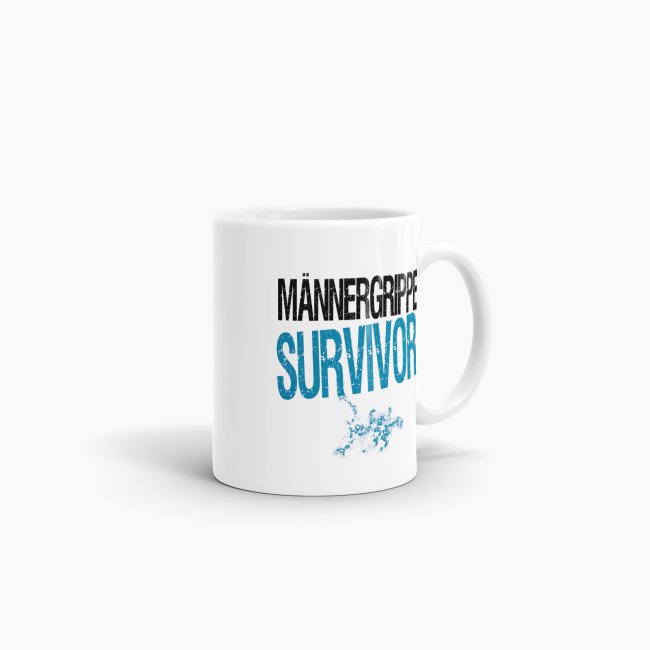 Tassendruck Männergrippe Survivor Weiss Verkauf