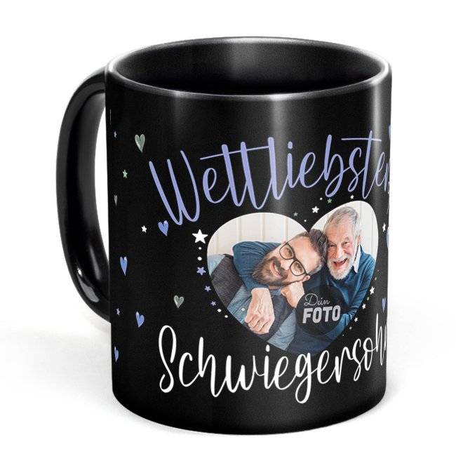 Tassendruck Schwarze mit Foto - Weltliebster - Männliche Form Versandkostenfrei