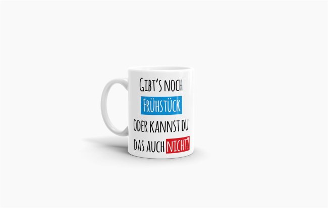 Tassendruck Gibt´s noch Frühstück? Großer Ausverkauf