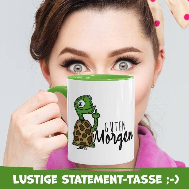 Tassendruck Lustige Schildi - Guten Morgen Begrenztes Angebot