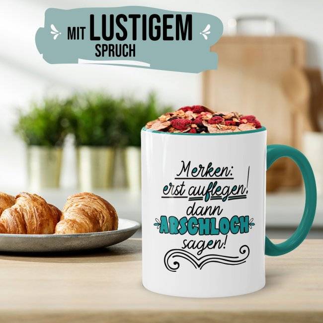 Tassendruck - Merke, erst auflegen Online Shopping