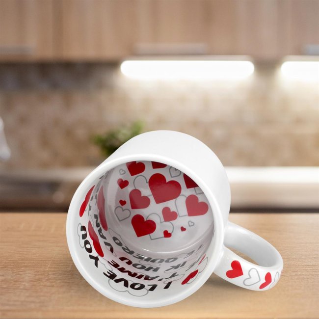 Tassendruck Fototasse I LOVE YOU Bestseller