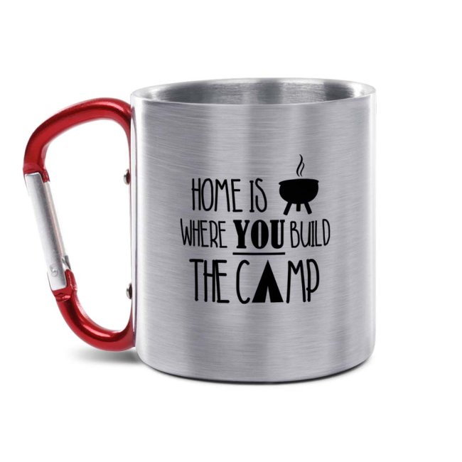 Tassendruck Karabiner - Home is where you build the camp