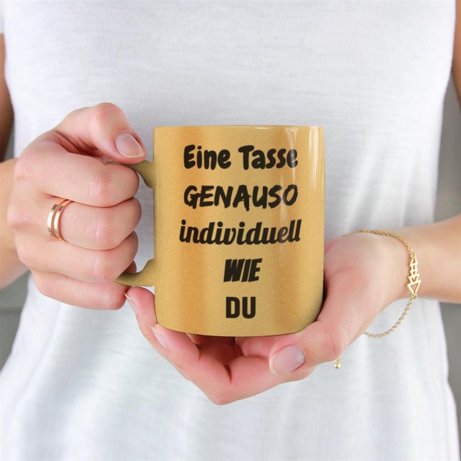 Tassendruck Fototasse gold-metallic Angebote
