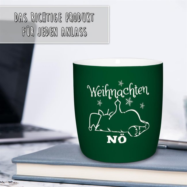 Tassendruck Gummierte - Nö-Katze zeigt Mittelfinger Weihnachten Angebote