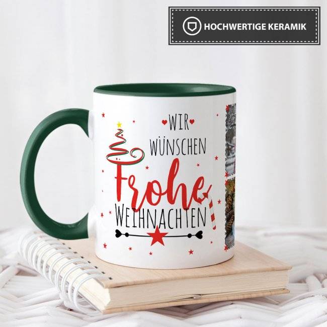 Tassendruck Weihnachtstasse selbst gestalten Großer Ausverkauf