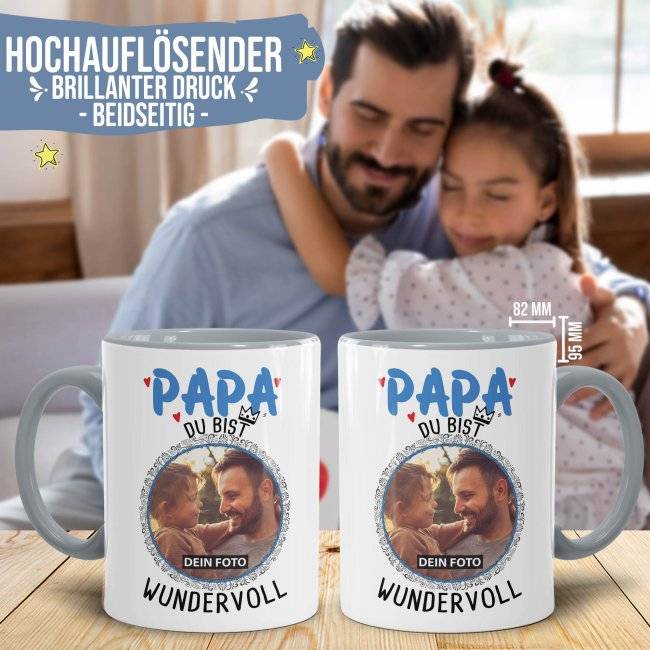 Tassendruck für Papa - Du bist wundervoll - mit Foto gestalten Cyber Monday